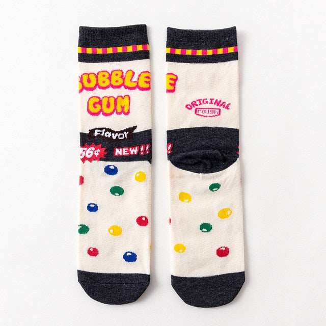 Funny Cute Cartoon Fruits Women Socks