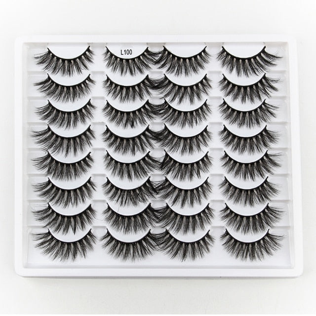 Natural Long Dramatic Fluffy 3d Wispy Eye Lashes Thick Soft - False Eyelashes