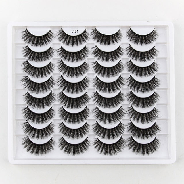 Natural Long Dramatic Fluffy 3d Wispy Eye Lashes Thick Soft - False Eyelashes