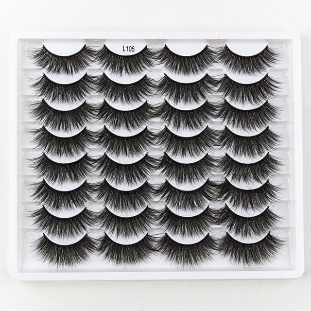 Natural Long Dramatic Fluffy 3d Wispy Eye Lashes Thick Soft - False Eyelashes