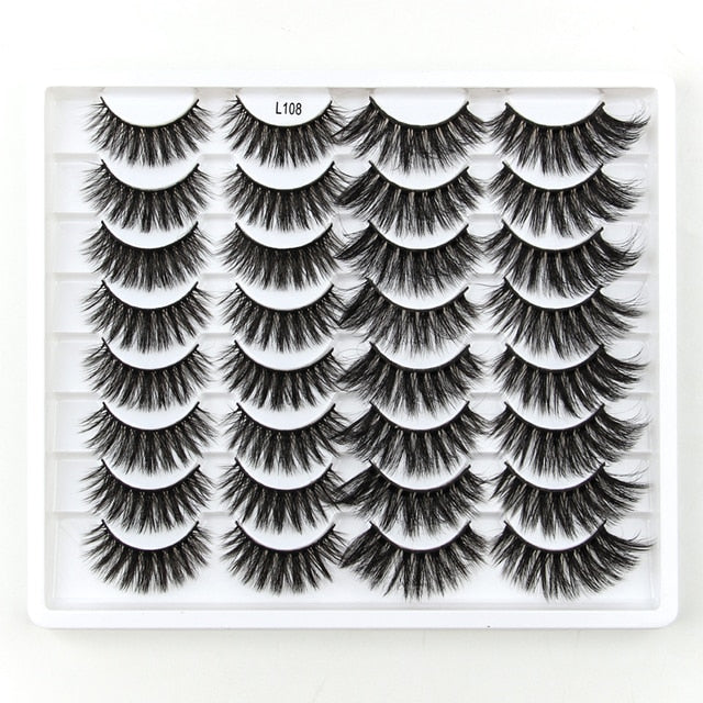 Natural Long Dramatic Fluffy 3d Wispy Eye Lashes Thick Soft - False Eyelashes