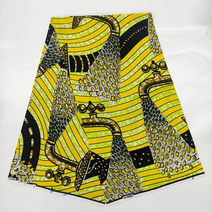 Soft 100% Cotton Veritable Real African Wax Print Fabric - Azahshopping