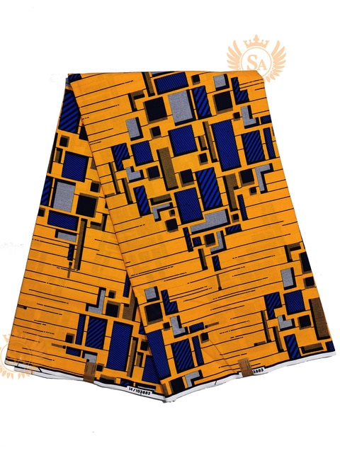 Veritable Real Wax Print Fabric Dutch Hollandais Pagne Africa Dress 100% Cotton - Azahshopping