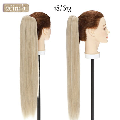 Synthetic 12-26inch Claw Clip On Ponytail Hair Extension