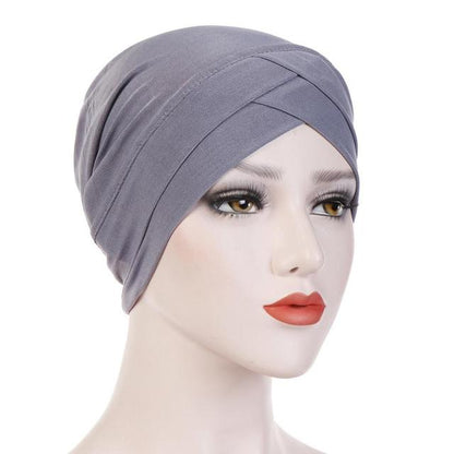 Large Flower Stretch Scarf Hat Ladies Elegant Fashion Hair Accessories Chemo Hat Women Turban Bandanas