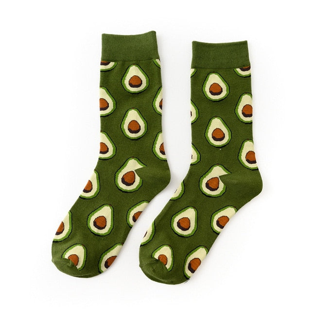 Funny Cute Cartoon Fruits Women Socks