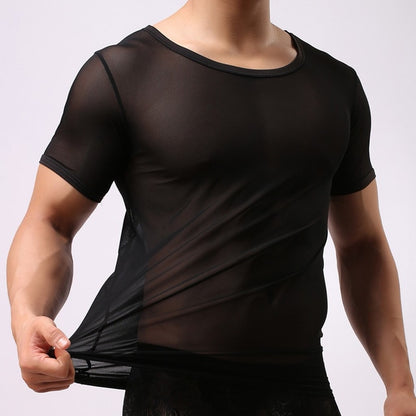 Transparent Undershirt See-through Sleeveless Shirt Singlet