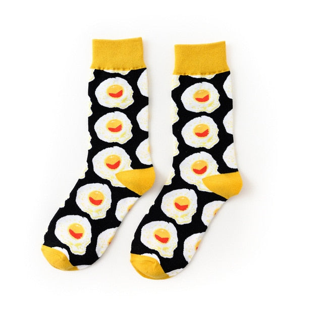 Funny Cute Cartoon Fruits Women Socks