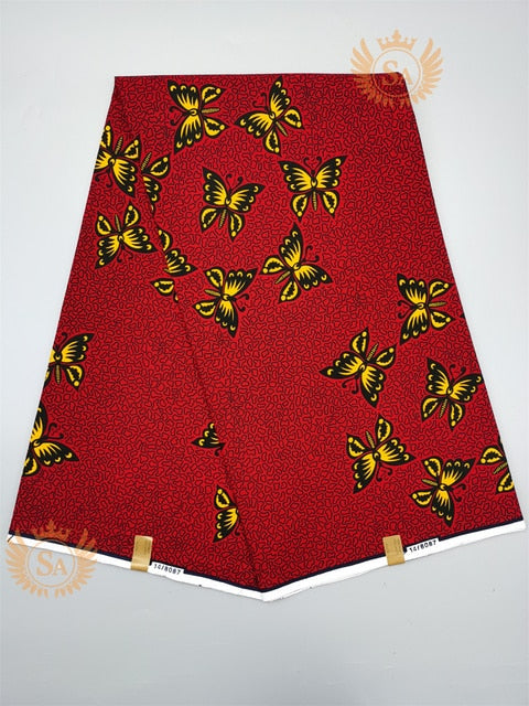 Veritable Real Wax Print Fabric Dutch Hollandais Pagne Africa Dress 100% Cotton - Azahshopping