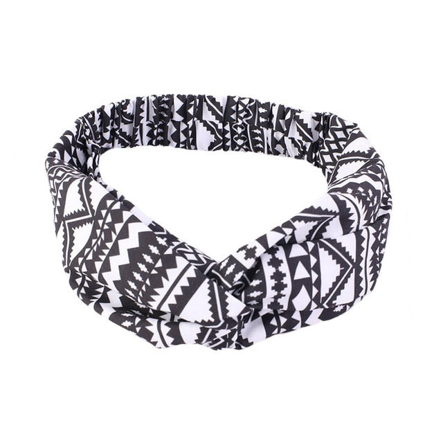 African Print Stretch Bandana Head Wrap