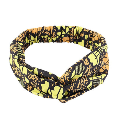 African Print Stretch Bandana Head Wrap