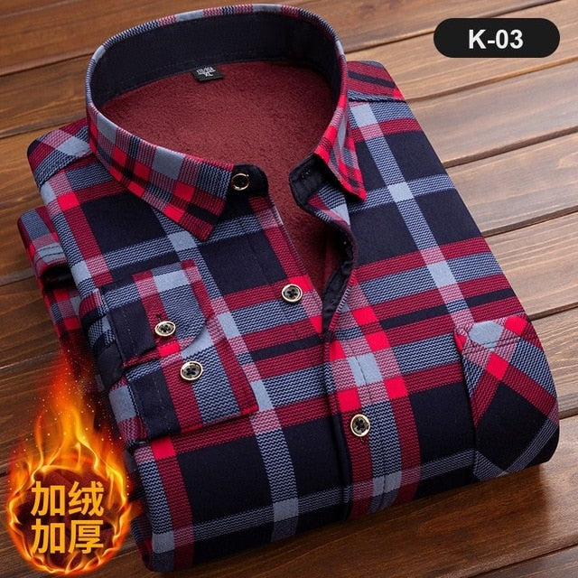 Men's Winter Plaid Shirts