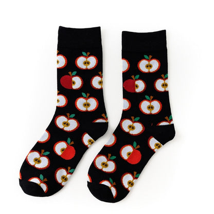 Funny Cute Cartoon Fruits Women Socks