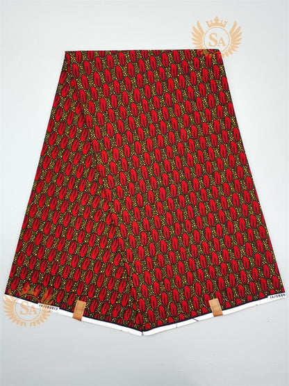 Veritable Real Wax Print Fabric Dutch Hollandais Pagne Africa Dress 100% Cotton - Azahshopping