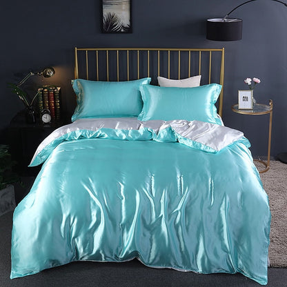 Mulberry Silk Luxury Bedding Set With Fitted Sheet High-end 100% Silk Satin Bedding Sets