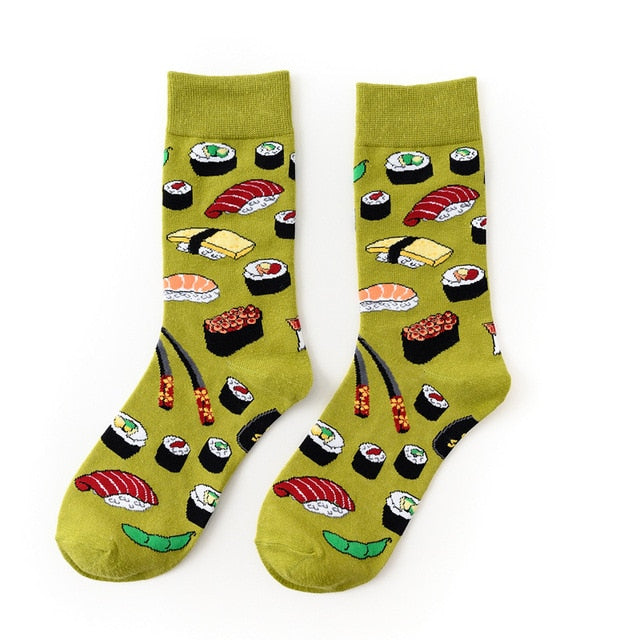 Funny Cute Cartoon Fruits Women Socks