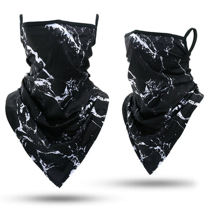 Skull Bandana Hanging Ear Triangle Face Mask Cycling