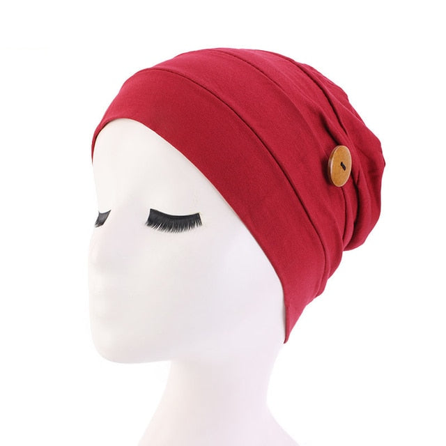 Large Flower Stretch Scarf Hat Ladies Elegant Fashion Hair Accessories Chemo Hat Women Turban Bandanas