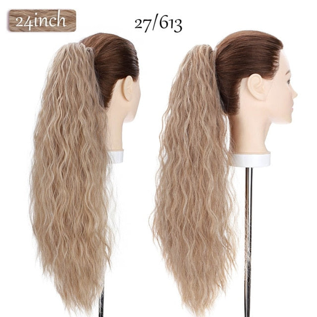 Synthetic 12-26inch Claw Clip On Ponytail Hair Extension