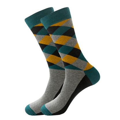 Mens Happy Colorful Striped Socks