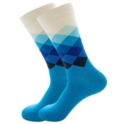 Mens Happy Colorful Striped Socks