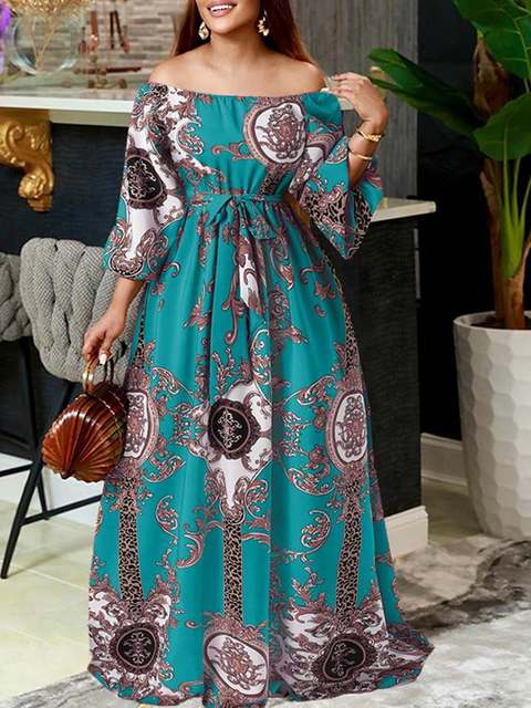 Printed Summer Maxi Dress