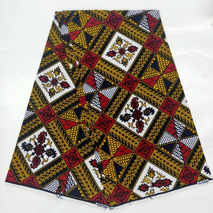 Soft 100% Cotton Veritable Real African Wax Print Fabric - Azahshopping