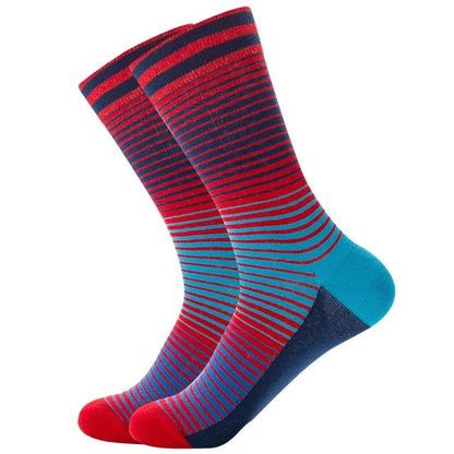 Mens Happy Colorful Striped Socks