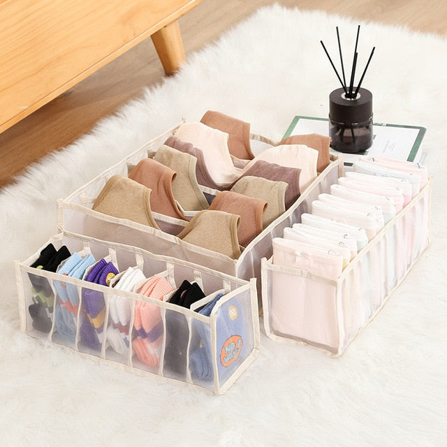 Underwear Drawer Organizer Storage Box Foldable Closet Organizers