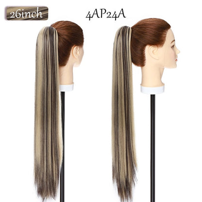 Synthetic 12-26inch Claw Clip On Ponytail Hair Extension