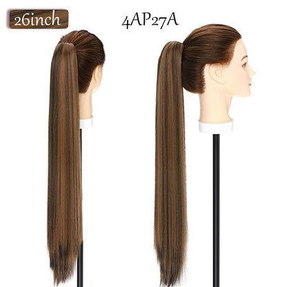 Synthetic 12-26inch Claw Clip On Ponytail Hair Extension