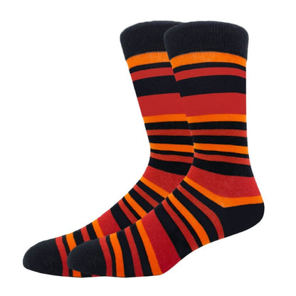 Mens Happy Colorful Striped Socks