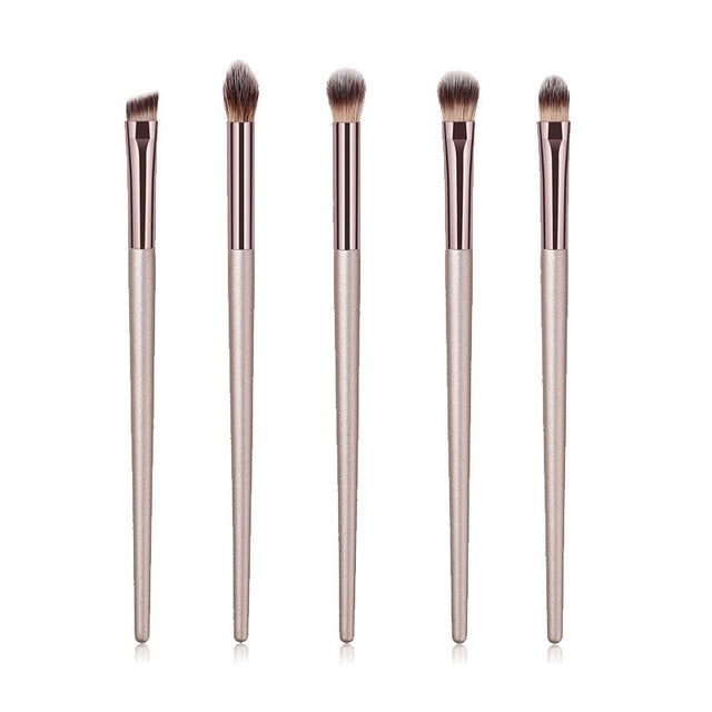 Champagne Makeup Brushes Set For Cosmetic