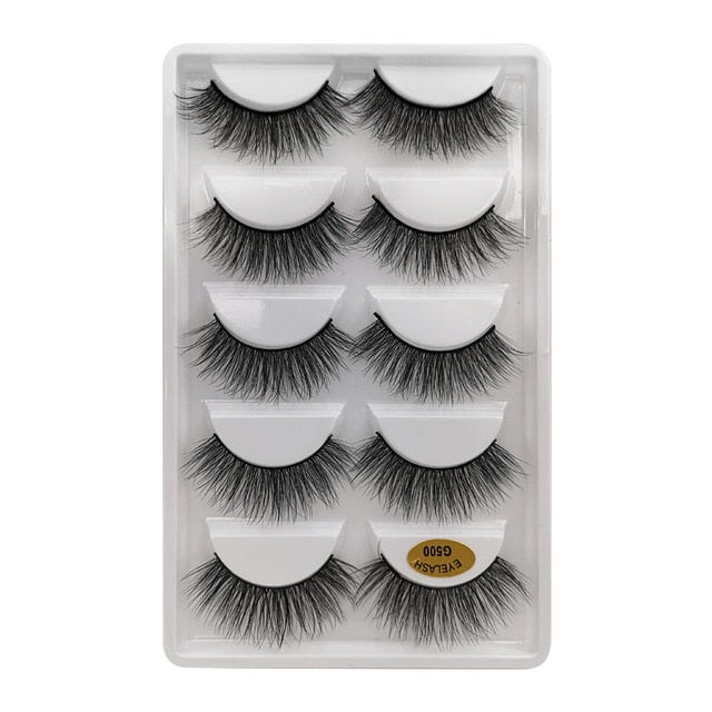 Natural Long Dramatic Fluffy 3d Wispy Eye Lashes Thick Soft - False Eyelashes