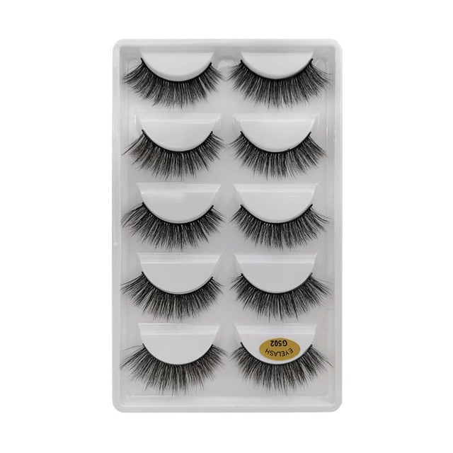 Natural Long Dramatic Fluffy 3d Wispy Eye Lashes Thick Soft - False Eyelashes