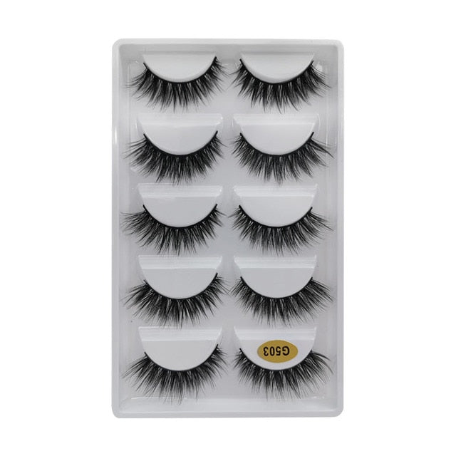 Natural Long Dramatic Fluffy 3d Wispy Eye Lashes Thick Soft - False Eyelashes