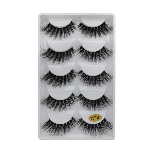 Natural Long Dramatic Fluffy 3d Wispy Eye Lashes Thick Soft - False Eyelashes