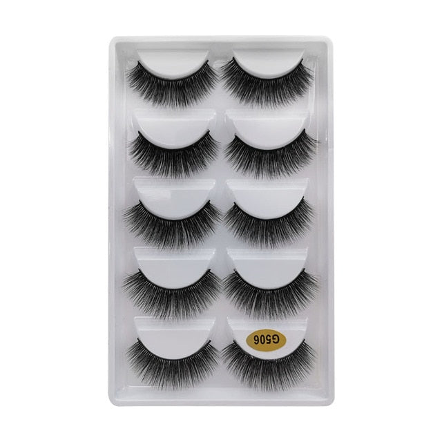 Natural Long Dramatic Fluffy 3d Wispy Eye Lashes Thick Soft - False Eyelashes