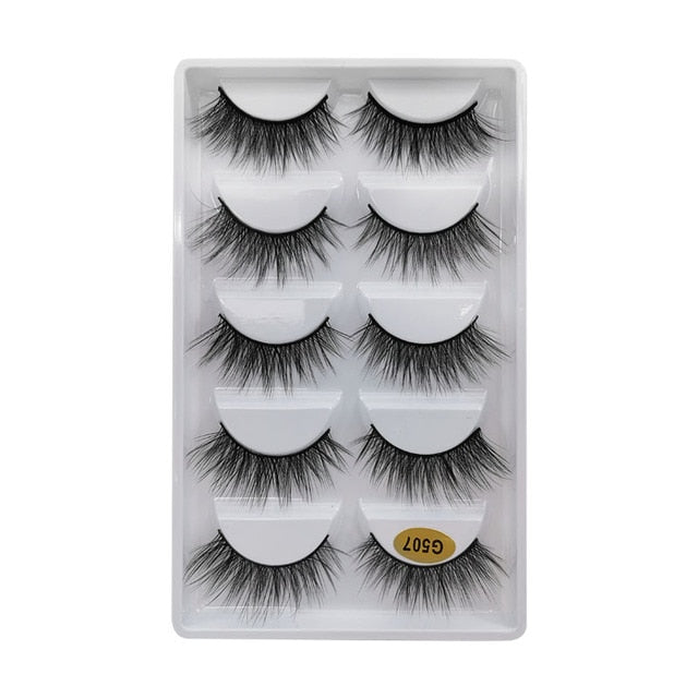 Natural Long Dramatic Fluffy 3d Wispy Eye Lashes Thick Soft - False Eyelashes