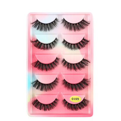 Natural Long Dramatic Fluffy 3d Wispy Eye Lashes Thick Soft - False Eyelashes