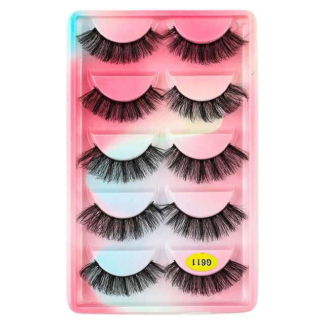 Natural Long Dramatic Fluffy 3d Wispy Eye Lashes Thick Soft - False Eyelashes