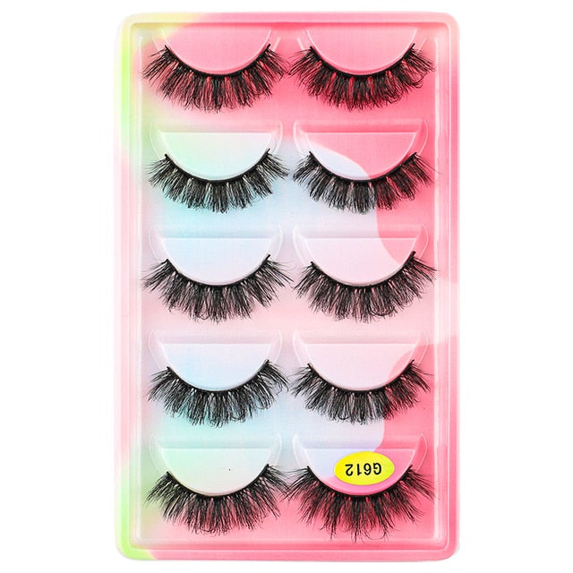 Natural Long Dramatic Fluffy 3d Wispy Eye Lashes Thick Soft - False Eyelashes