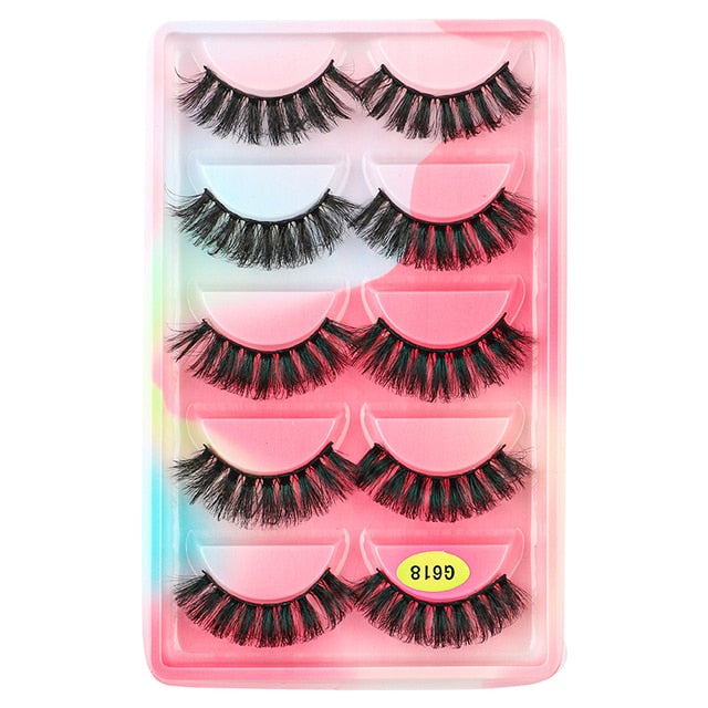 Natural Long Dramatic Fluffy 3d Wispy Eye Lashes Thick Soft - False Eyelashes