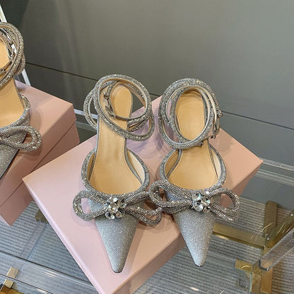 Runway Style Glitter Rhinestones Women Pumps