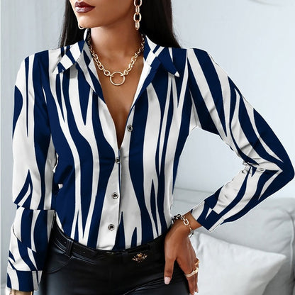 Long Sleeve Blouse Women Tops - Azahshopping