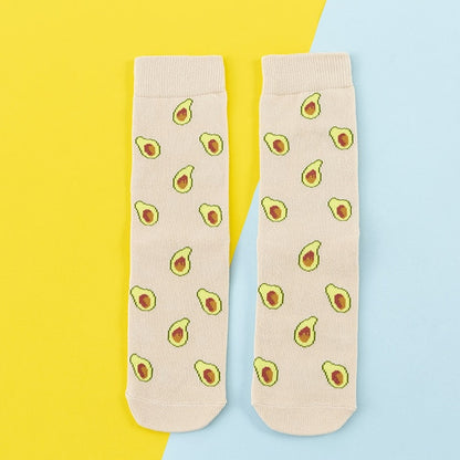 Funny Cute Cartoon Fruits Women Socks