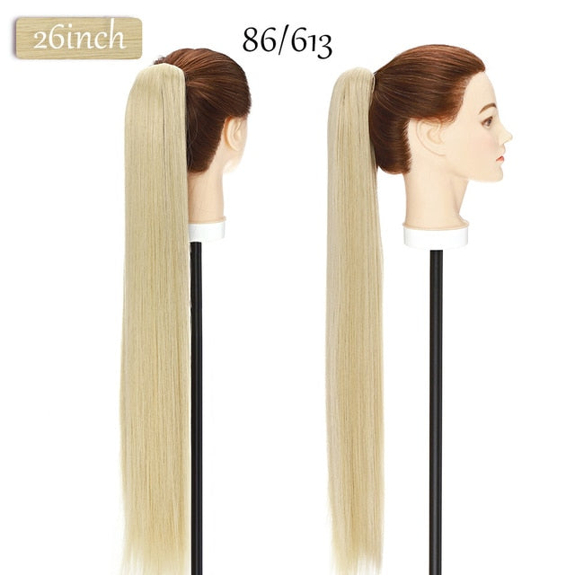 Synthetic 12-26inch Claw Clip On Ponytail Hair Extension