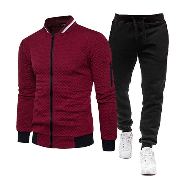 Mens Tracksuit Set Two Piece Tracksuit Men Sports Wear