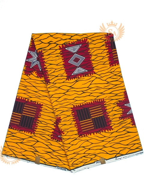 Veritable Real Wax Print Fabric Dutch Hollandais Pagne Africa Dress 100% Cotton - Azahshopping