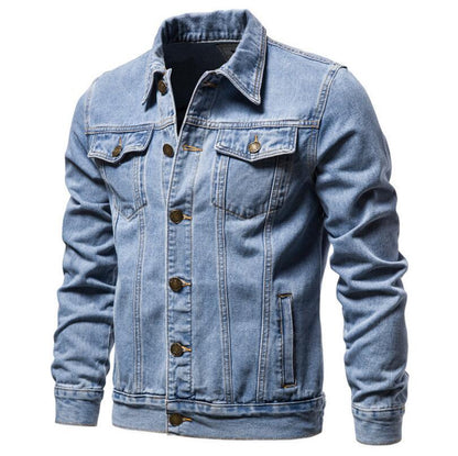 Men Light Blue Denim Jackets